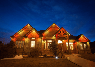 North East Ohio Permanent Exterior Gameday Lighting Example 3